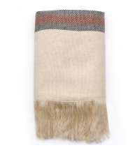 Плед полушерстяной EDITA, бежевый