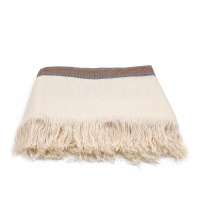 Плед полушерстяной EDITA, бежевый