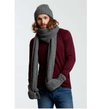 Набор Nordkyn Full Set с шарфом, серый