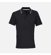 Рубашка поло унисекс Palermo, черная с белым