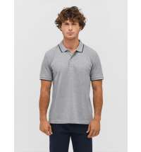 Рубашка поло унисекс Palermo, красная с белым