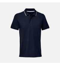 Рубашка поло унисекс Palermo, темно-синяя с белым