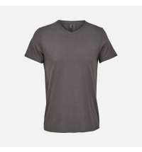 Футболка унисекс Regent с V-образным вырезом, темно-серая