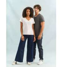 Футболка унисекс Regent с V-образным вырезом, черная