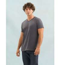 Футболка унисекс Regent с V-образным вырезом, кобальт (темно-синяя)