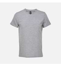 Футболка унисекс Regent с V-образным вырезом, серый меланж