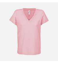 Футболка женская Regent Women с V-образным вырезом, розовая (candy)