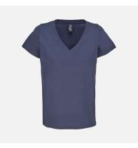 Футболка женская Regent Women с V-образным вырезом, кобальт (темно-синяя)