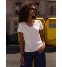 Футболка женская Regent Women с V-образным вырезом, белая