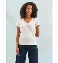 Футболка женская Regent Women с V-образным вырезом, белая