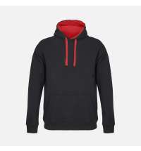 Худи унисекс Cameron, черное с красным