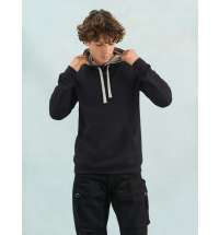 Худи унисекс Cameron, черный меланж с черным