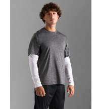 Футболка спортивная унисекс Storm, черный меланж