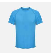 Футболка спортивная унисекс Vortex, ярко-бирюзовая