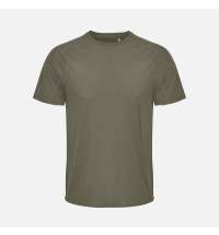 Футболка спортивная унисекс Vortex, темный хаки