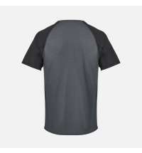 Футболка спортивная унисекс Vortex, черная с темно-серым