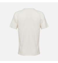 Футболка спортивная унисекс Vortex, молочно-белая