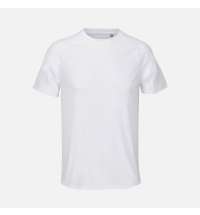 Футболка спортивная унисекс Vortex, белая