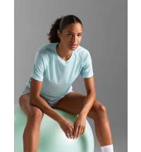 Футболка спортивная женская Vortex Women, темно-синяя с ярко-синим