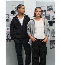 Толстовка унисекс на молнии Jelo, серый меланж