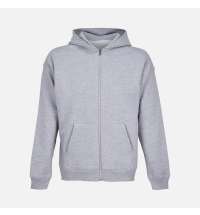 Толстовка унисекс на молнии Jelo, серый меланж
