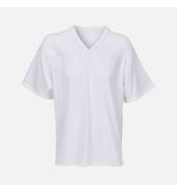 Футболка унисекс Nino с V-образным вырезом, белая