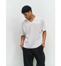 Футболка унисекс Nino с V-образным вырезом, черная