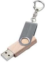 Флешка  из дерева 16 Гб «Twist Wood» светлое дерево ?