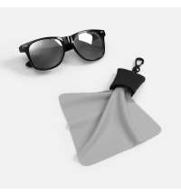 Очищающая салфетка Specta, серая с черным