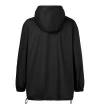 Дождевик-анорак Hard Work, укороченный, черный, единый размер