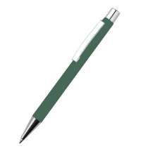 Ручка металлическая Rebecca софт-тач, темно-зеленая