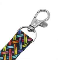 Ланъярд полноцветный Флип с карабином и замком безопасности, 15 мм