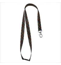 Ланъярд полноцветный Флип с карабином и замком безопасности, 15 мм