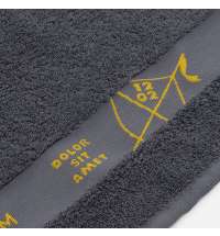 Полотенце на заказ Surpass с логотипом в бордюре, большое