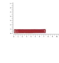 Лейбл кожаный Beta, XS, красный