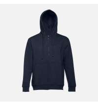 Толстовка мужская на молнии с капюшоном Amsterdam, темно-синяя