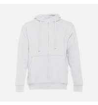 Толстовка мужская на молнии с капюшоном Amsterdam, белая