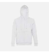 Толстовка мужская на молнии с капюшоном Amsterdam, белая