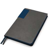 Ежедневник A5 недатированный Molfetta в мягком переплёте, серо-синий