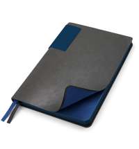 Ежедневник A5 недатированный Molfetta в мягком переплёте, серо-синий