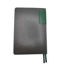 Ежедневник A5 недатированный Molfetta в мягком переплёте, серый/тёмно-зеленый