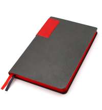 Ежедневник A5 недатированный Molfetta в мягком переплёте, серо-красный