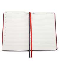 Ежедневник A5 недатированный Molfetta в мягком переплёте, серо-красный