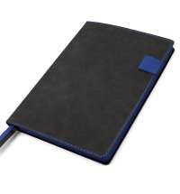 Ежедневник A5 недатированный Efemero в мягком переплёте, черный/темно-синий