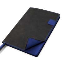 Ежедневник A5 недатированный Efemero в мягком переплёте, черный/темно-синий