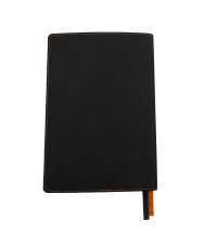 Ежедневник A5 недатированный Efemero в мягком переплёте, черно-оранжевый