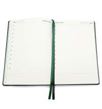 Ежедневник A5 недатированный Efemero в мягком переплёте, черный/тёмно-зеленый