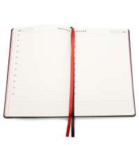 Ежедневник A5 недатированный Efemero в мягком переплёте, черно-красный