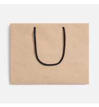 Пакет бумажный Stor, неокрашенный с черными ручками