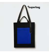 Шоппер Superbag Big Pocket, с карманом на молнии